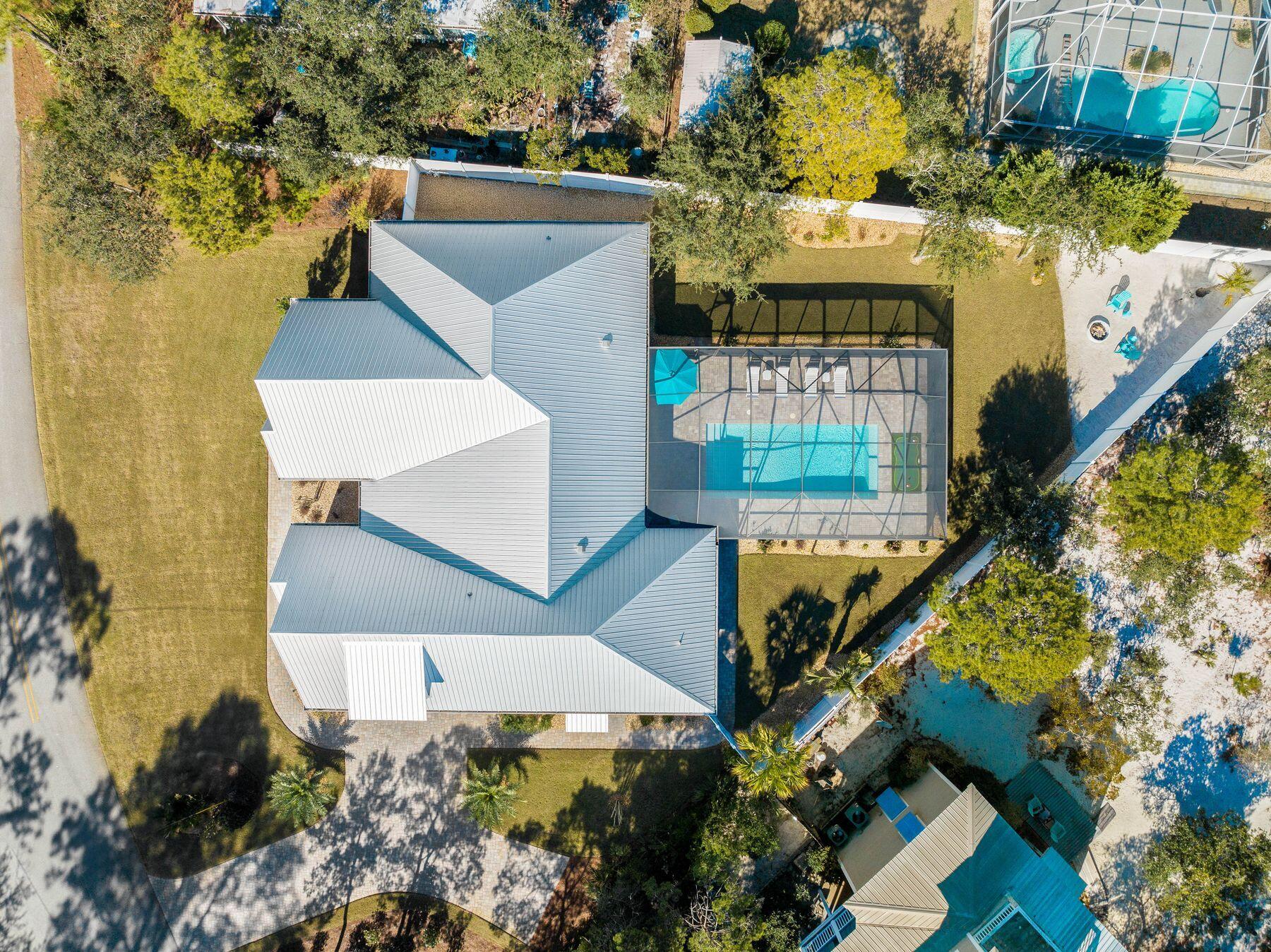 274 Ridge Road Santa Rosa Beach, FL 32459 - Photo 39 of 40 an aerial view of a house with a yard