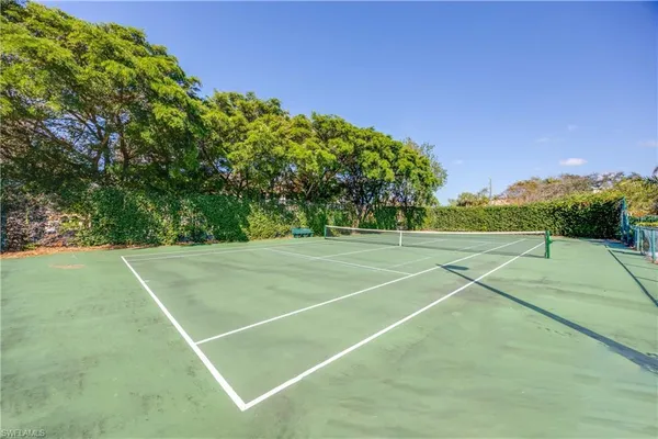 a view of a tennis court