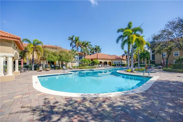 a view of outdoor space yard and swimming pool