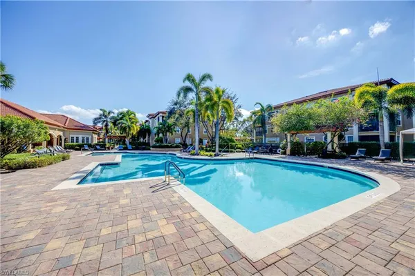 a view of outdoor space yard swimming pool and patio