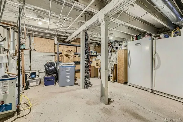 a view of a storage room