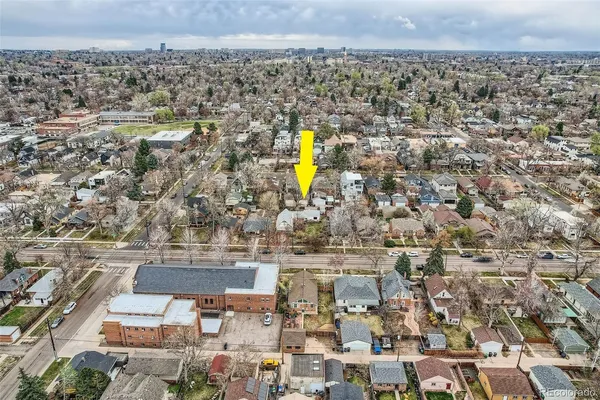 an aerial view of multiple house