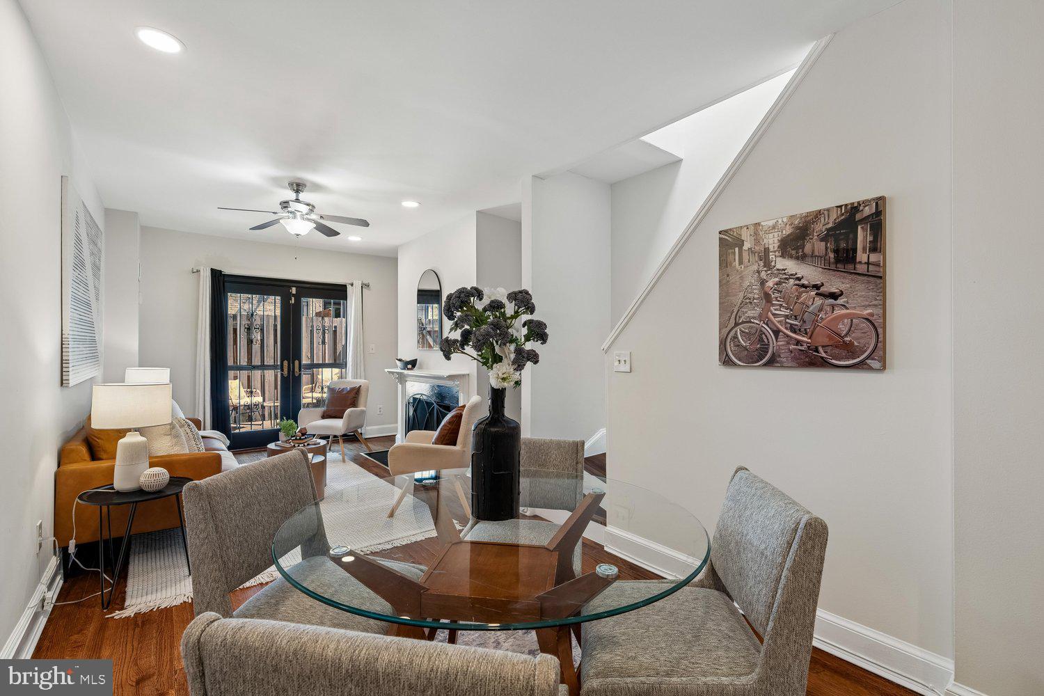 1652 Kramer Street Northeast Washington, DC 20002 - Photo 10 of 26 a living room with furniture and chandelier