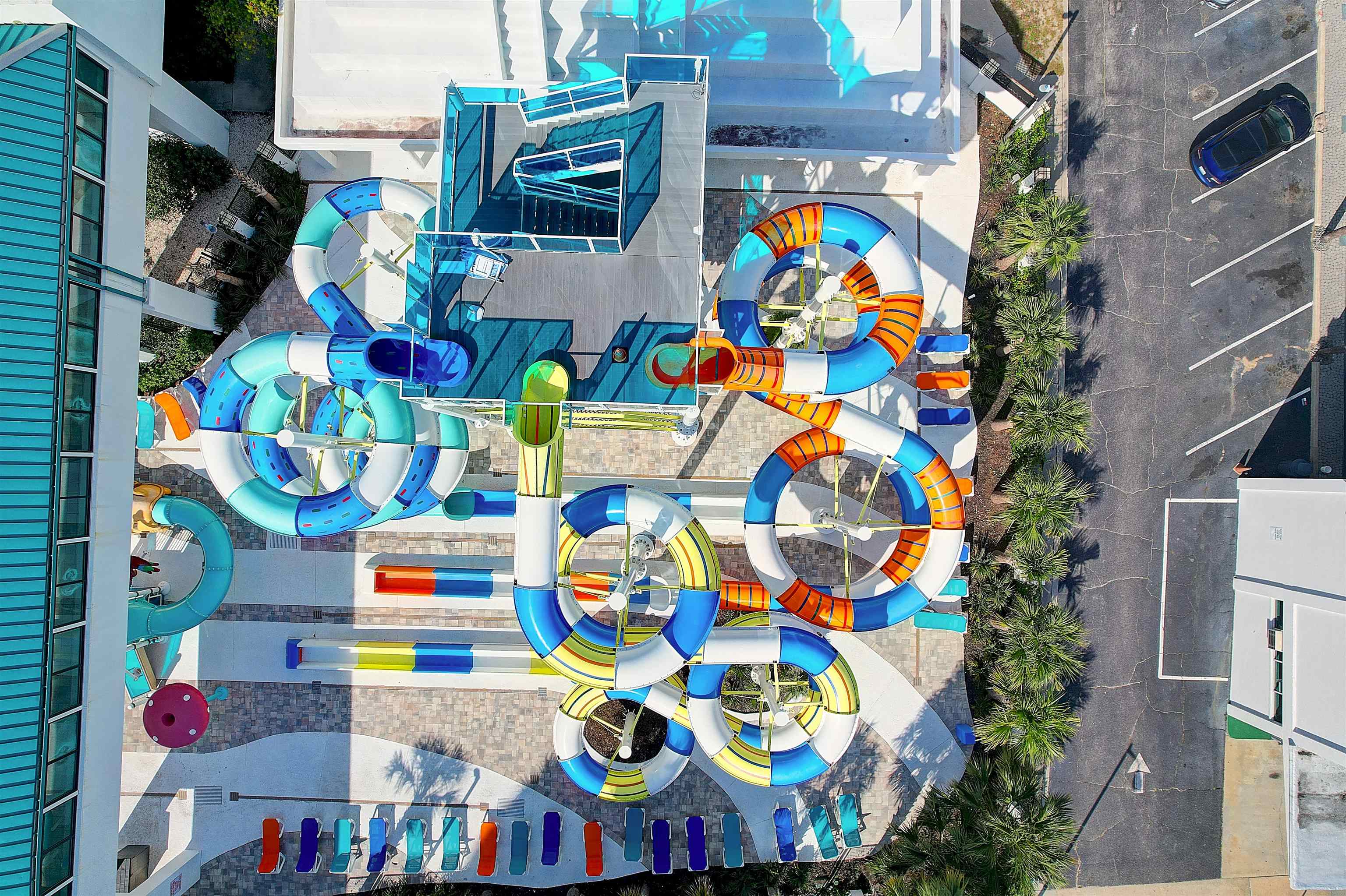 1501 South Ocean Boulevard, Unit 1237 Myrtle Beach, SC 29577 - Photo 37 of 40 Drone / aerial view of a pool area