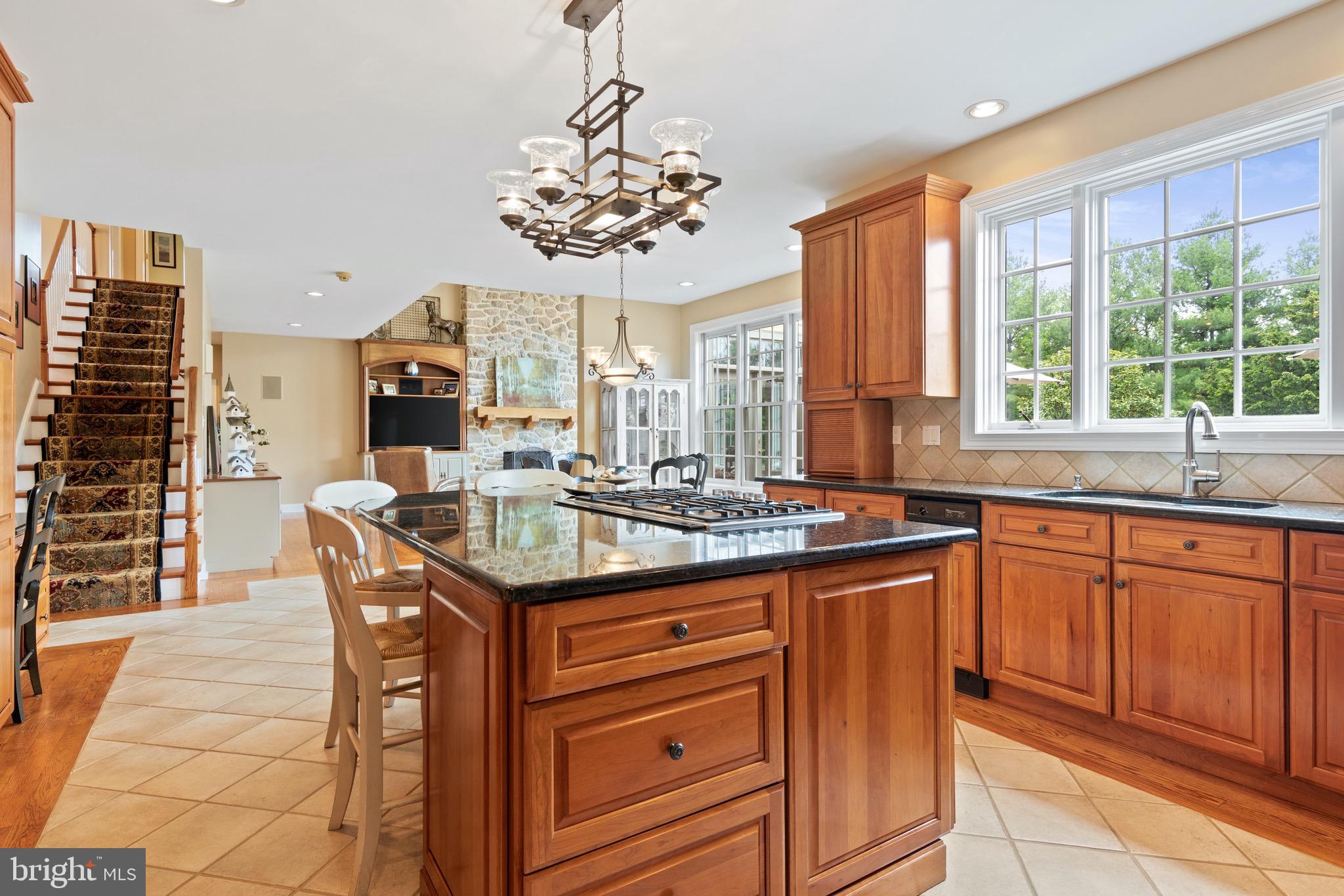1860 Covered Bridge Road Malvern, PA 19355 - Photo 27 of 59 a kitchen with granite countertop stainless steel appliances a sink stove and cabinets