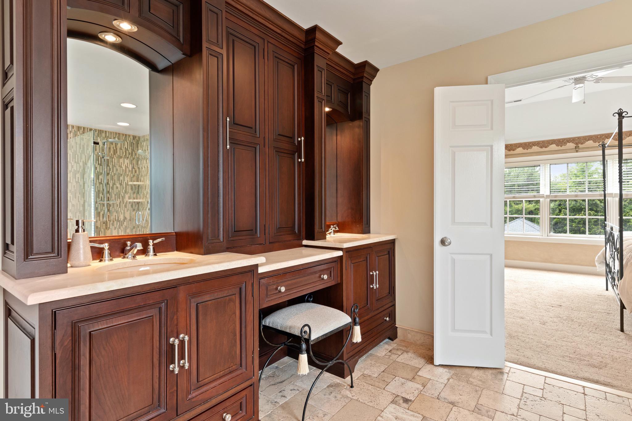1860 Covered Bridge Road Malvern, PA 19355 - Photo 39 of 59 a bathroom with a sink double vanity and a mirror