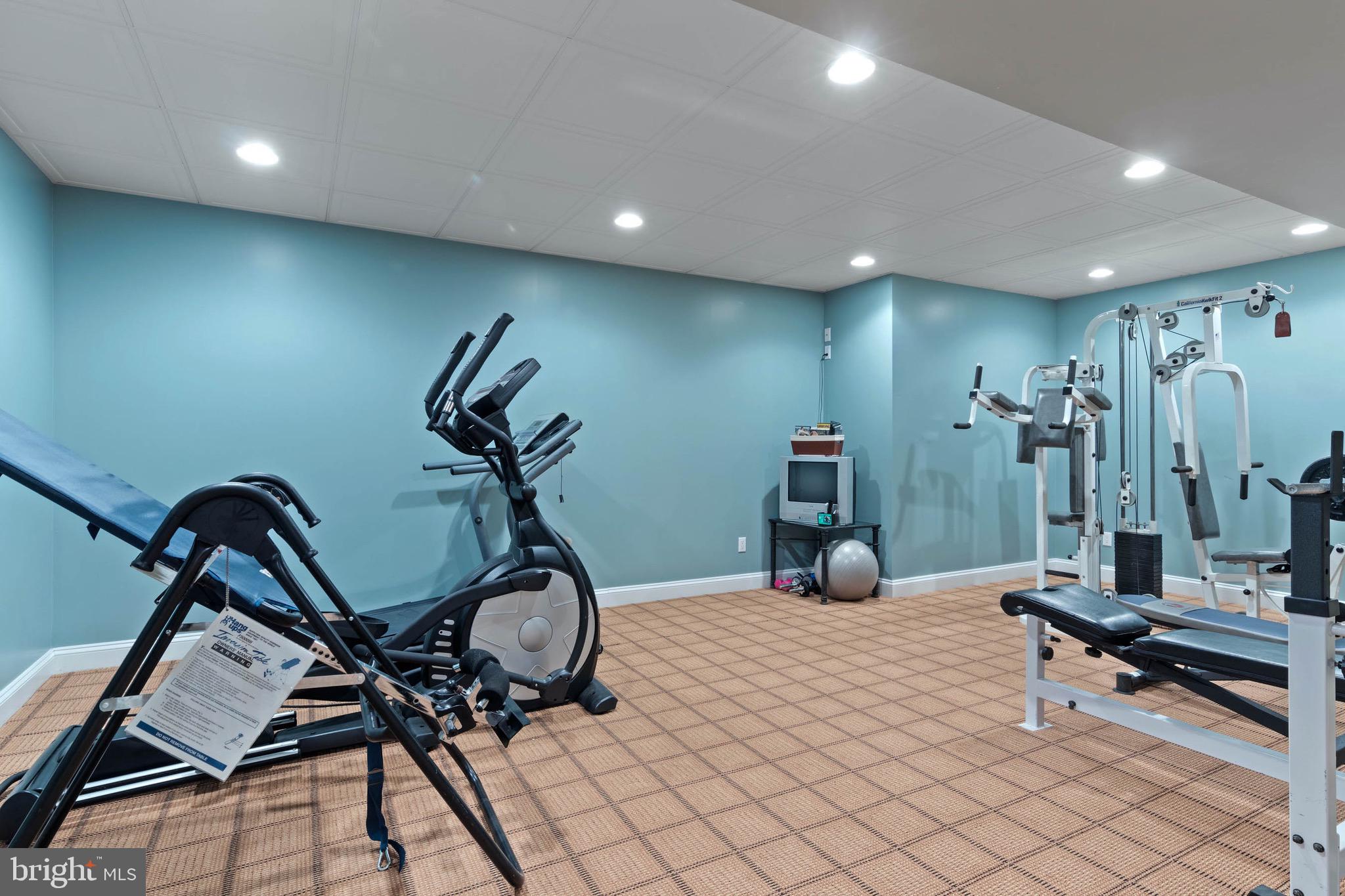 1860 Covered Bridge Road Malvern, PA 19355 - Photo 50 of 59 a room with gym equipment and windows