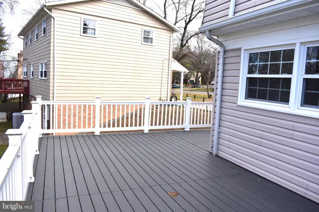 a view of a house with a deck