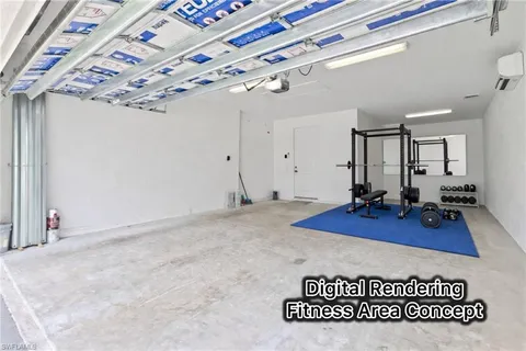 en empty room with windows