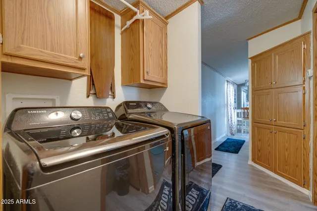 a kitchen with a stove microwave and refrigerator