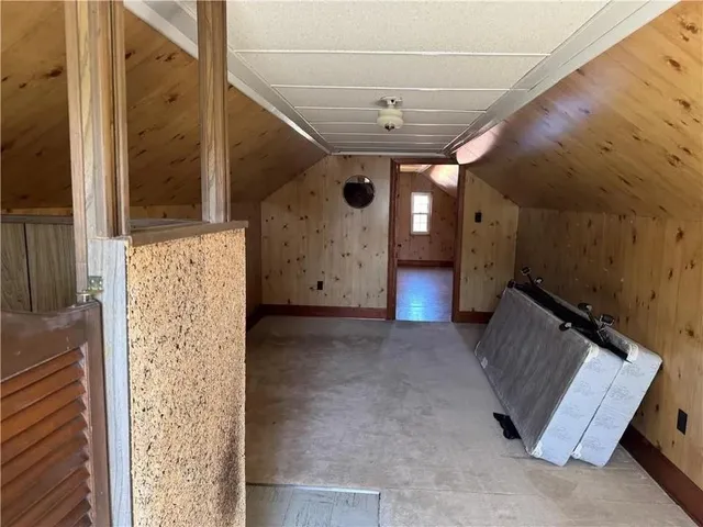 a view of a room with racks