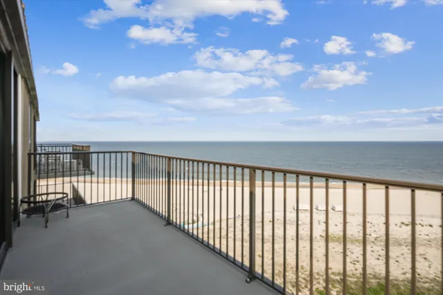 a view of balcony with city view