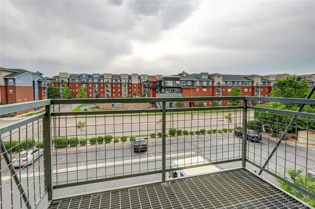 a view of city from balcony
