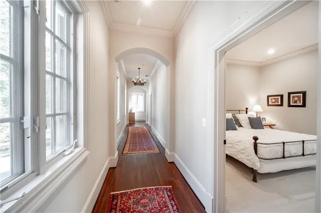 a view of parking garage with furniture