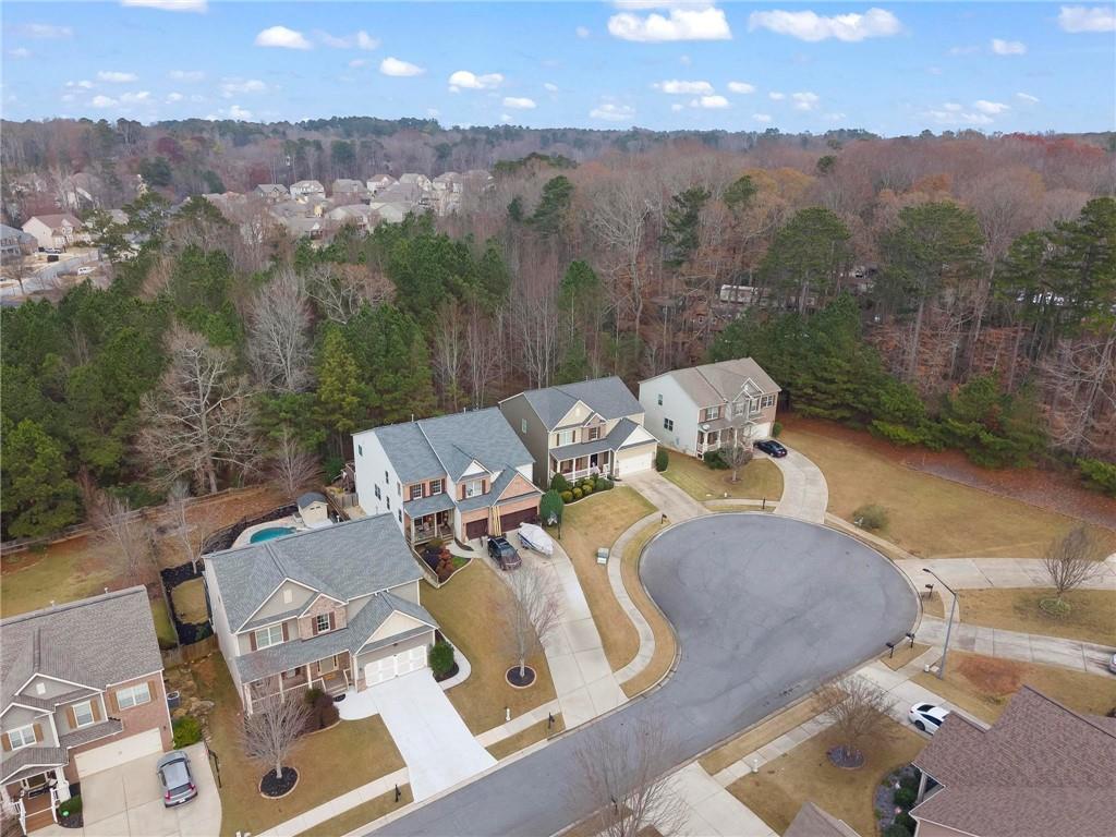 506 Olympic Way Acworth, GA 30102 - Photo 59 of 73 an aerial view of a house with a yard
