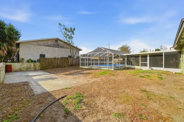 a view of a house with a outdoor space