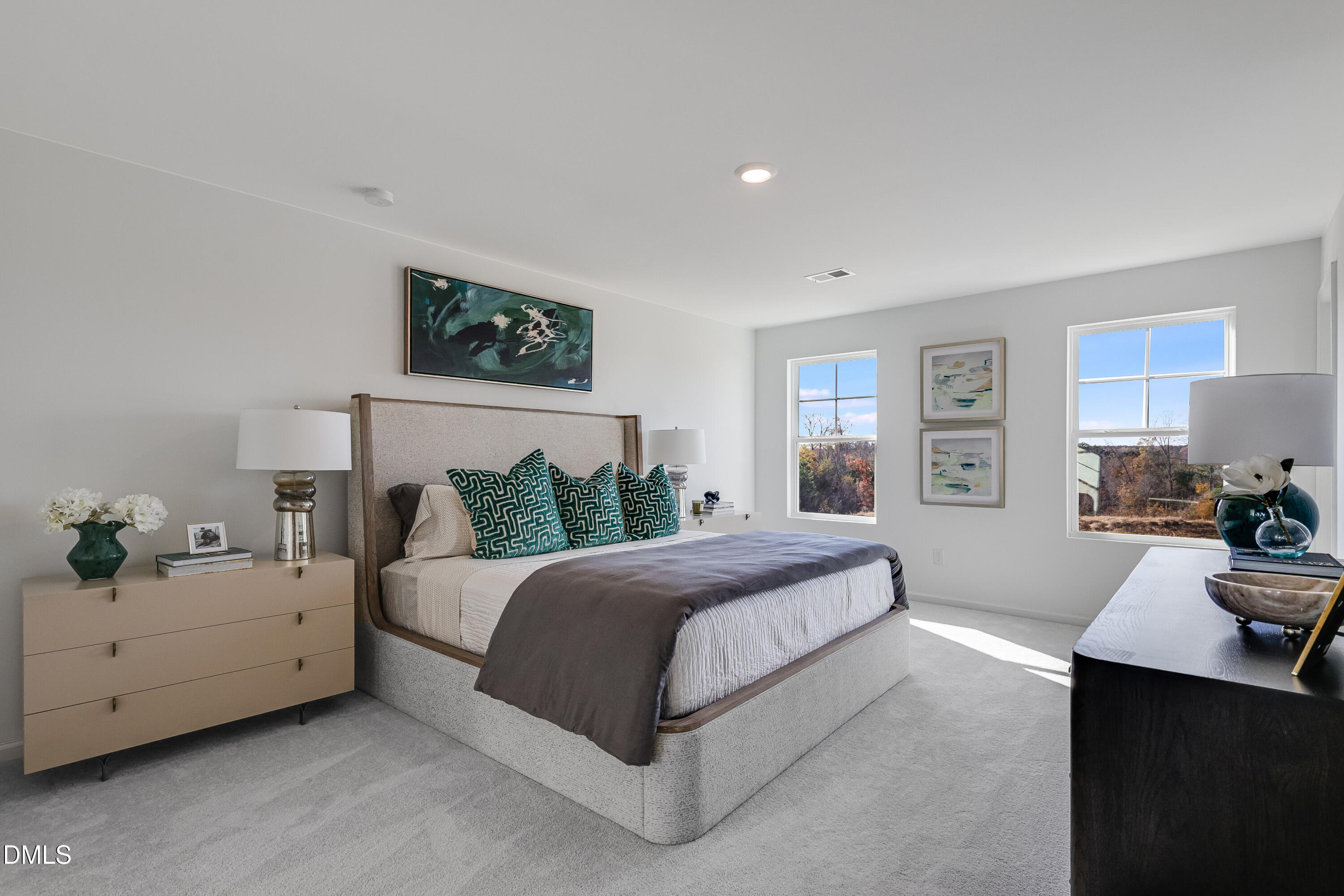 2424 Small Br Trail, Unit 12 Raleigh, NC 27610 - Photo 17 of 26 a bed room with a bed and a couch