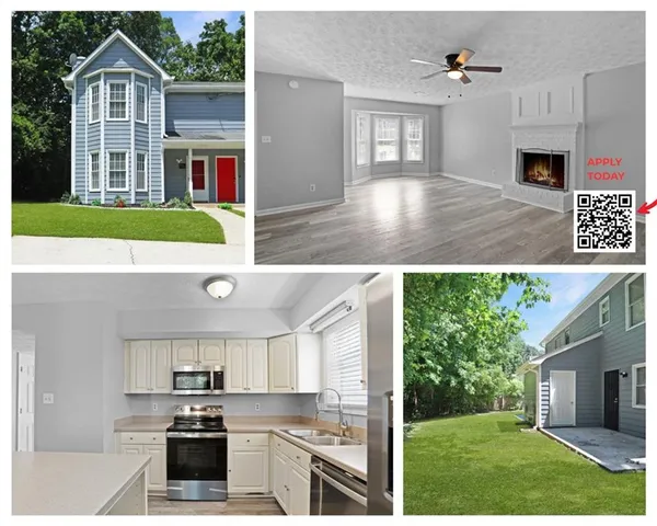 a view of kitchen with sink and cabinets