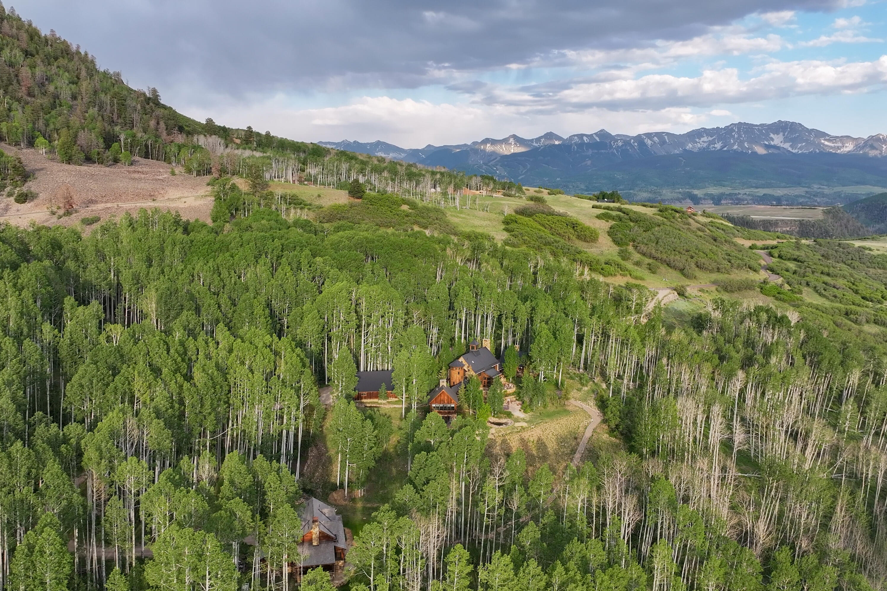 6131 Last Dollar Road Telluride, CO 81435 - Photo 4 of 86 a view of an aerial view of residential houses with outdoor space and trees
