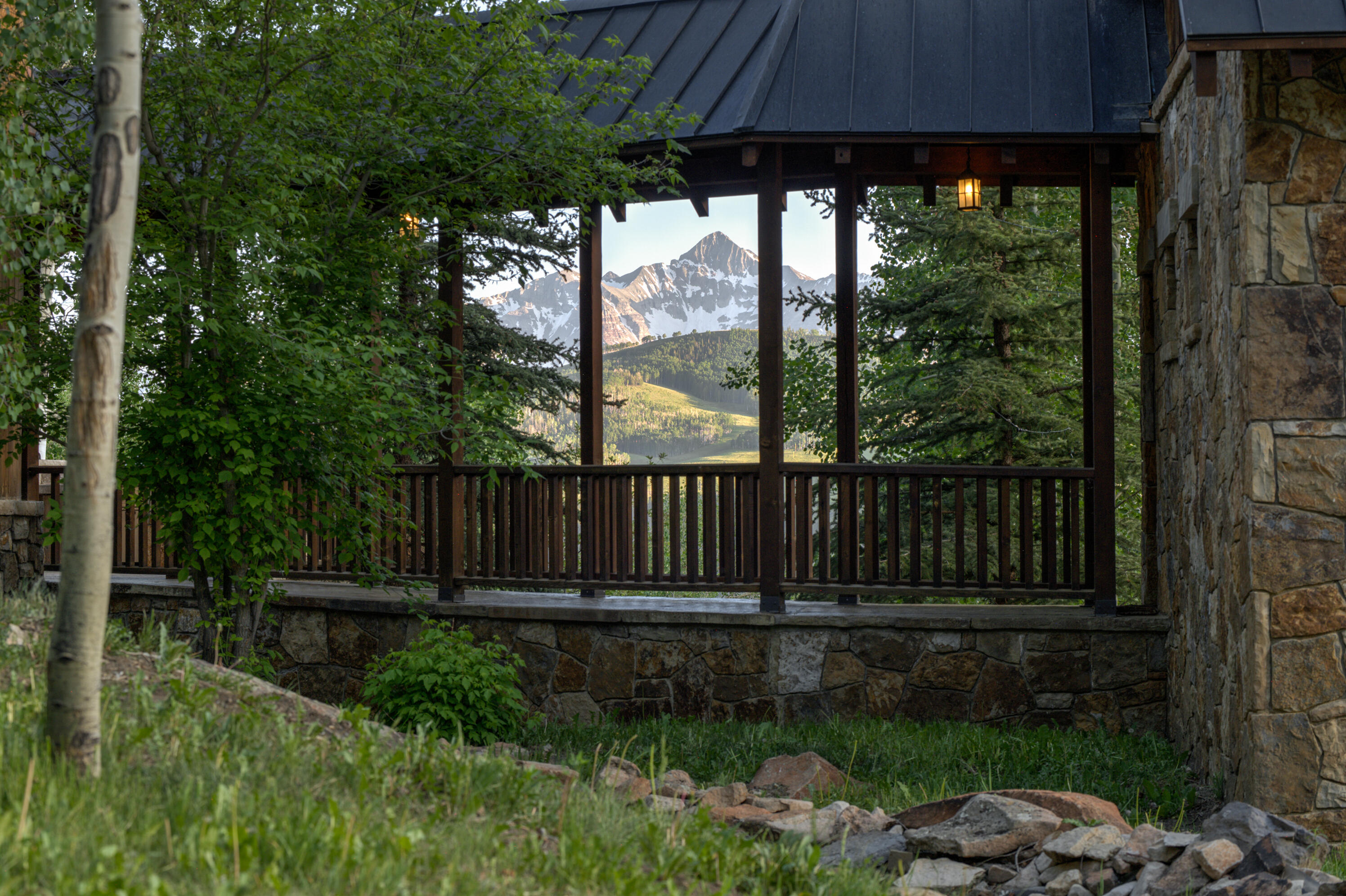 6131 Last Dollar Road Telluride, CO 81435 - Photo 48 of 86 a view of backyard with green space and deck