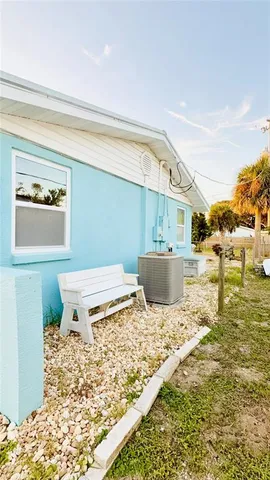 a car parking space with a bed