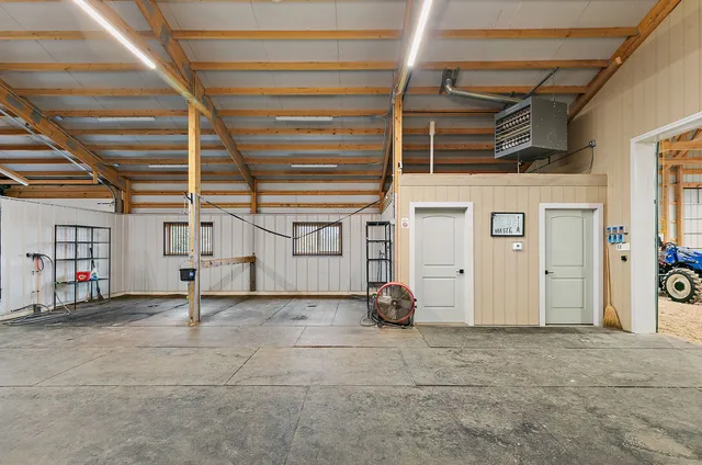 a view of a car garage