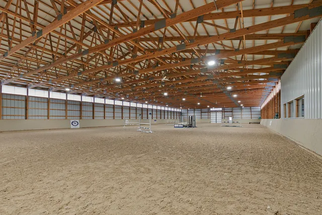 a view of large building with a outdoor space