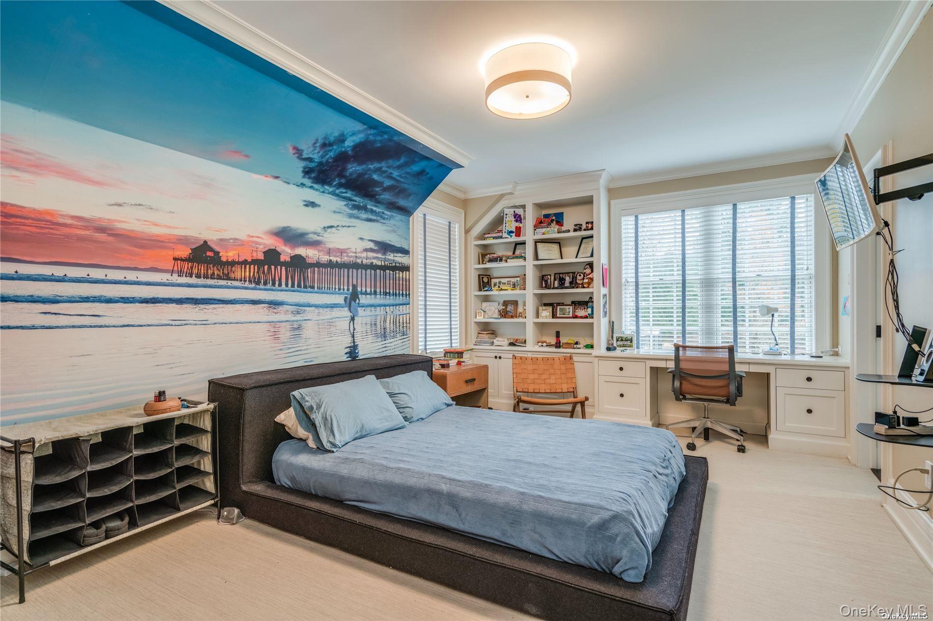 40 Piping Rock Road Locust Valley, NY 11560 - Photo 18 of 33 a bedroom with furniture and a large window