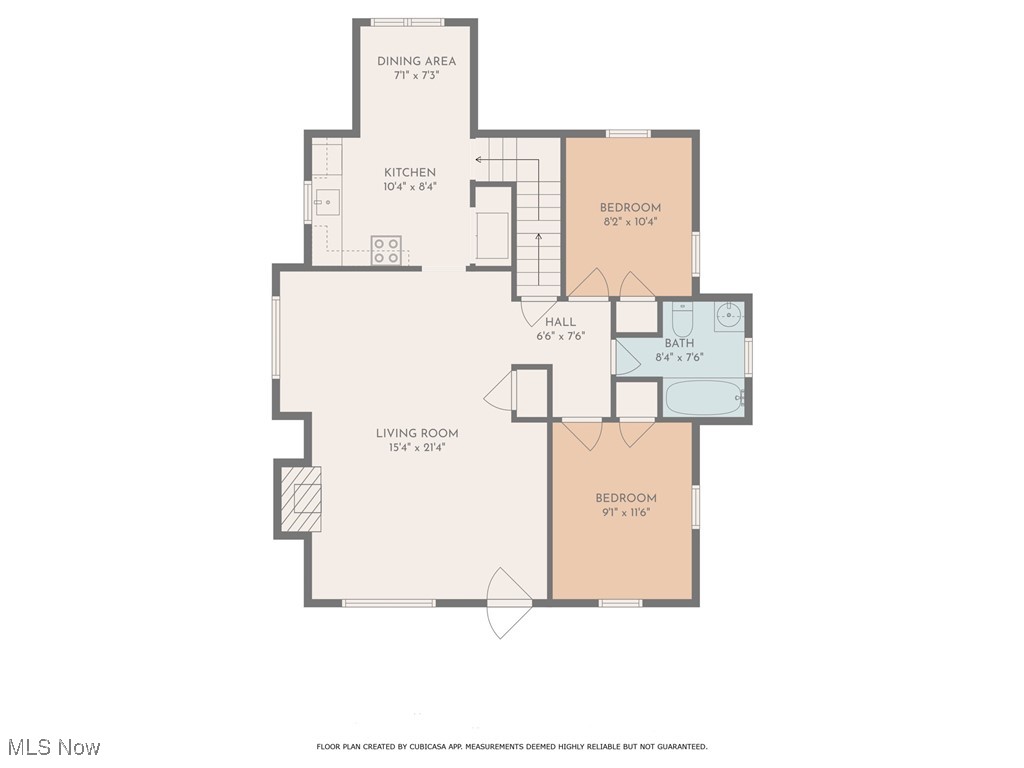710 Damon Street Akron, OH 44310 - Photo 33 of 41 1st floor layout +measurements