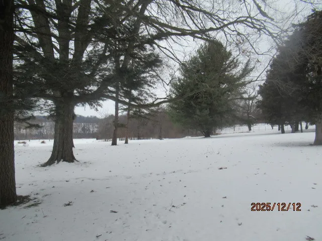 a view of snow covered with snow