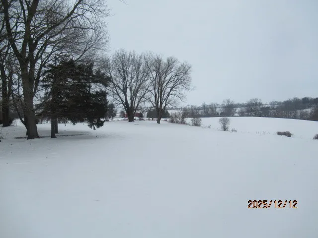a view of snow covered with snow