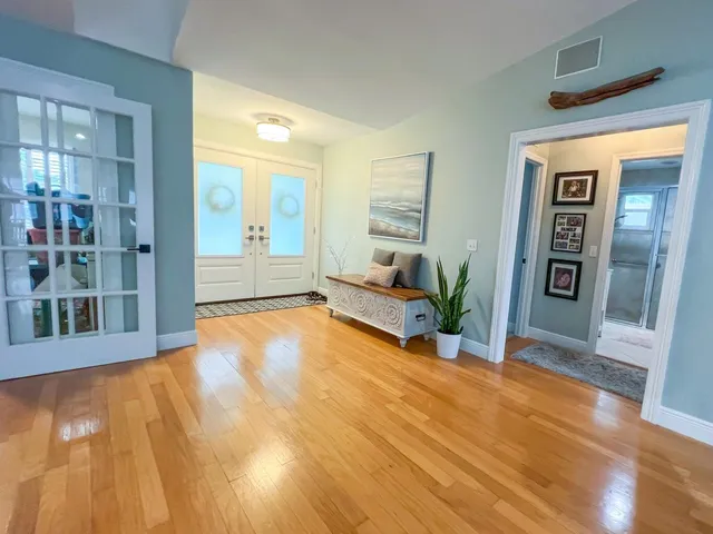 a view of an empty room and window