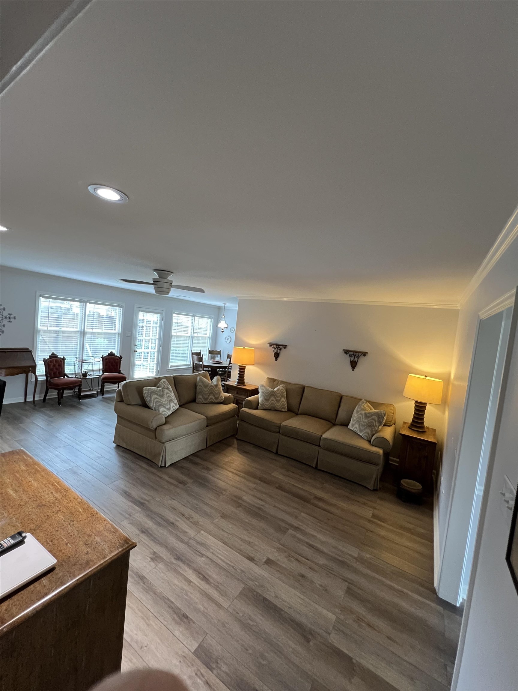 1889 Allenby Road Germantown, TN 38139 - Photo 7 of 17 a living room with furniture and a wooden floor