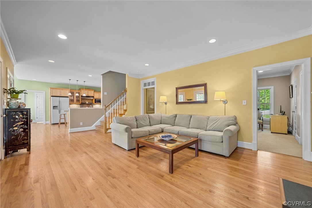 15163 Rice Road Beaverdam, VA 23015 - Photo 11 of 50 a living room with furniture and wooden floor