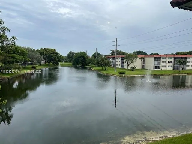 a view of a lake with houses