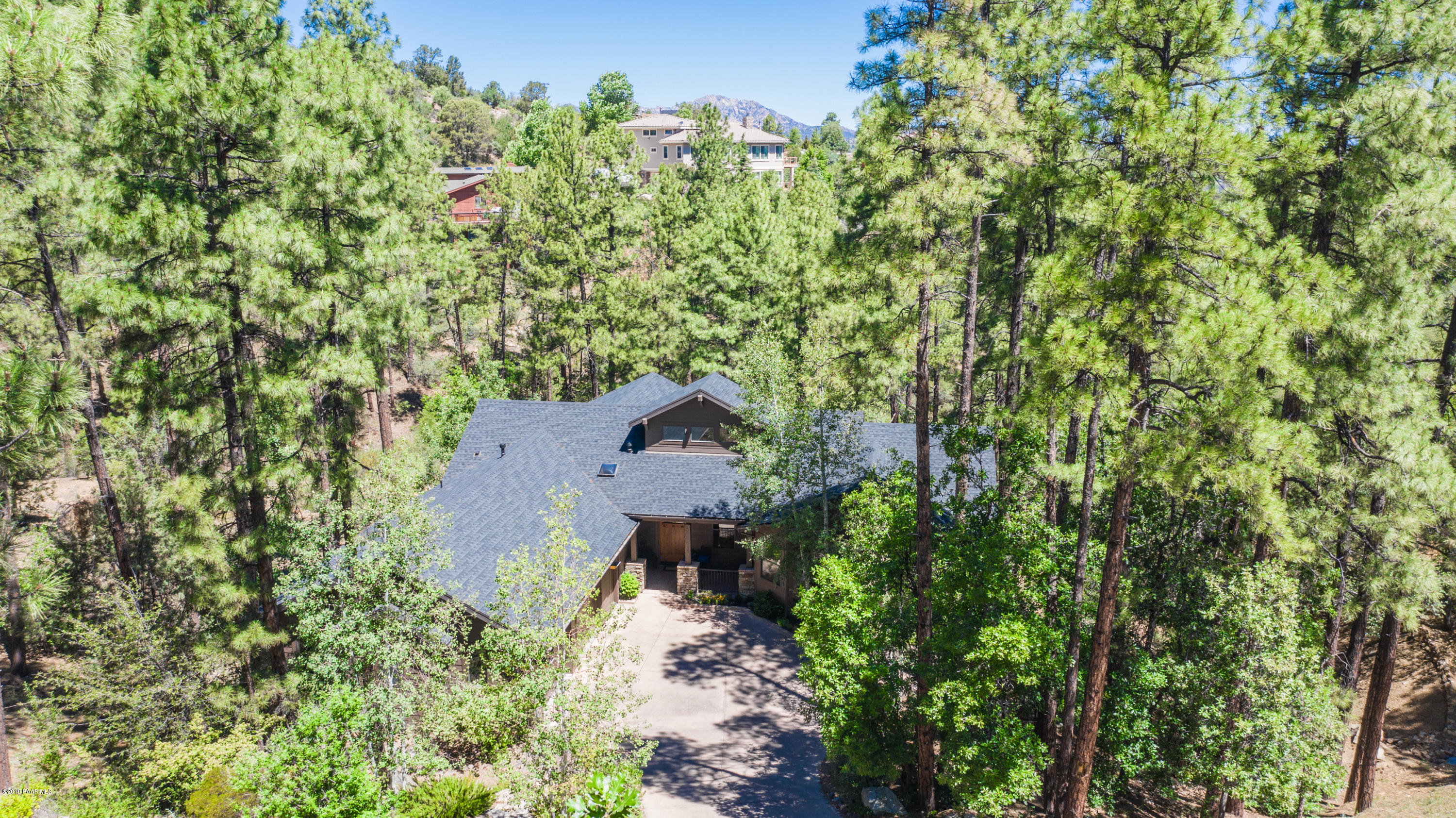 1408 East Valley View Road Prescott, AZ 86303 - Photo 4 of 76 an aerial view of a house with a yard