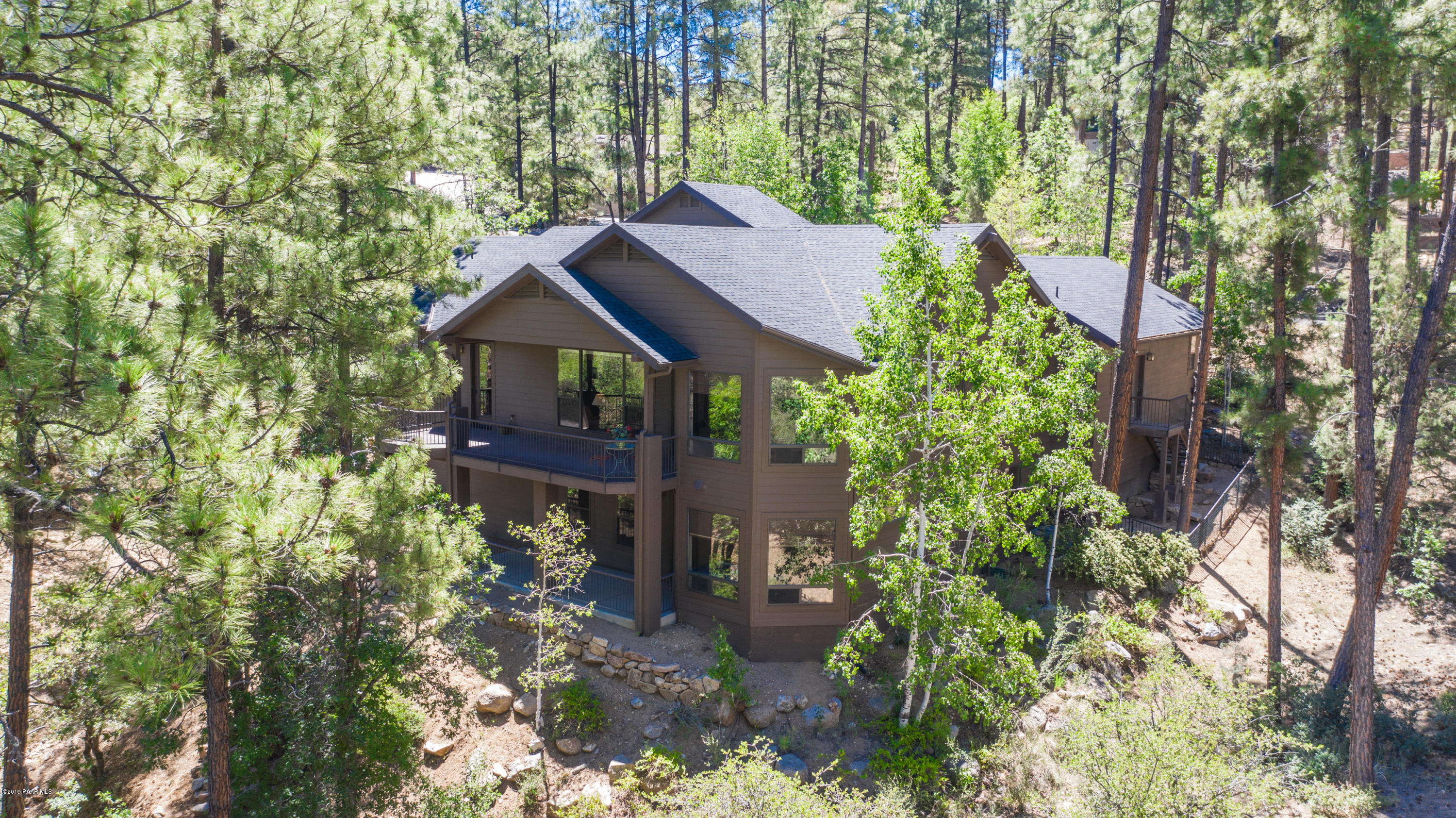 1408 East Valley View Road Prescott, AZ 86303 - Photo 6 of 76 a house view with a garden space