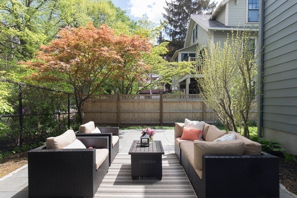 6-8 Longfellow Road Cambridge, MA 02138 - Photo 32 of 40 a view of a patio in the backyard