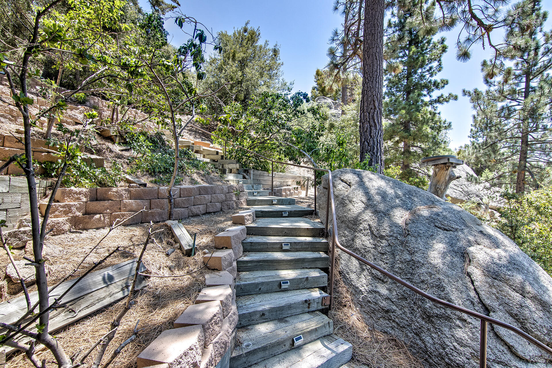 55540 Howland Road Idyllwild, CA 92549 - Photo 46 of 76 a view of outdoor space with deck and tree
