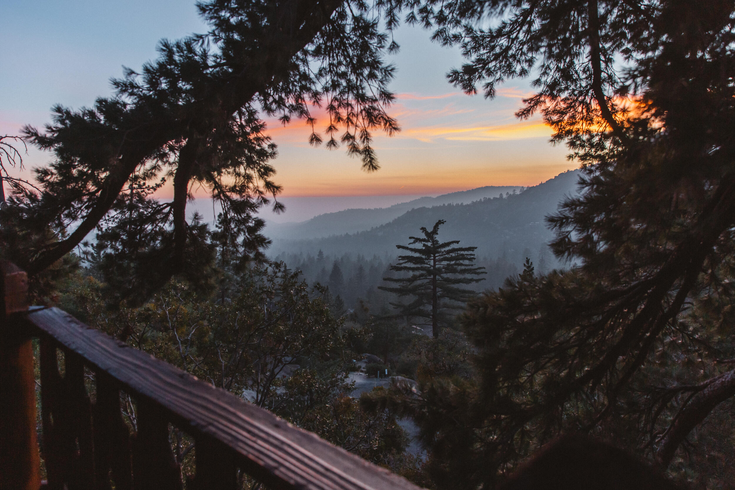 55540 Howland Road Idyllwild, CA 92549 - Photo 76 of 76 a view of a yard from a balcony