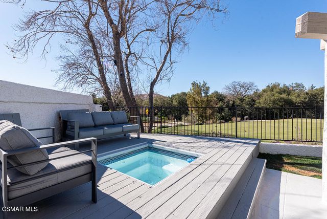 a view of outdoor space with seating