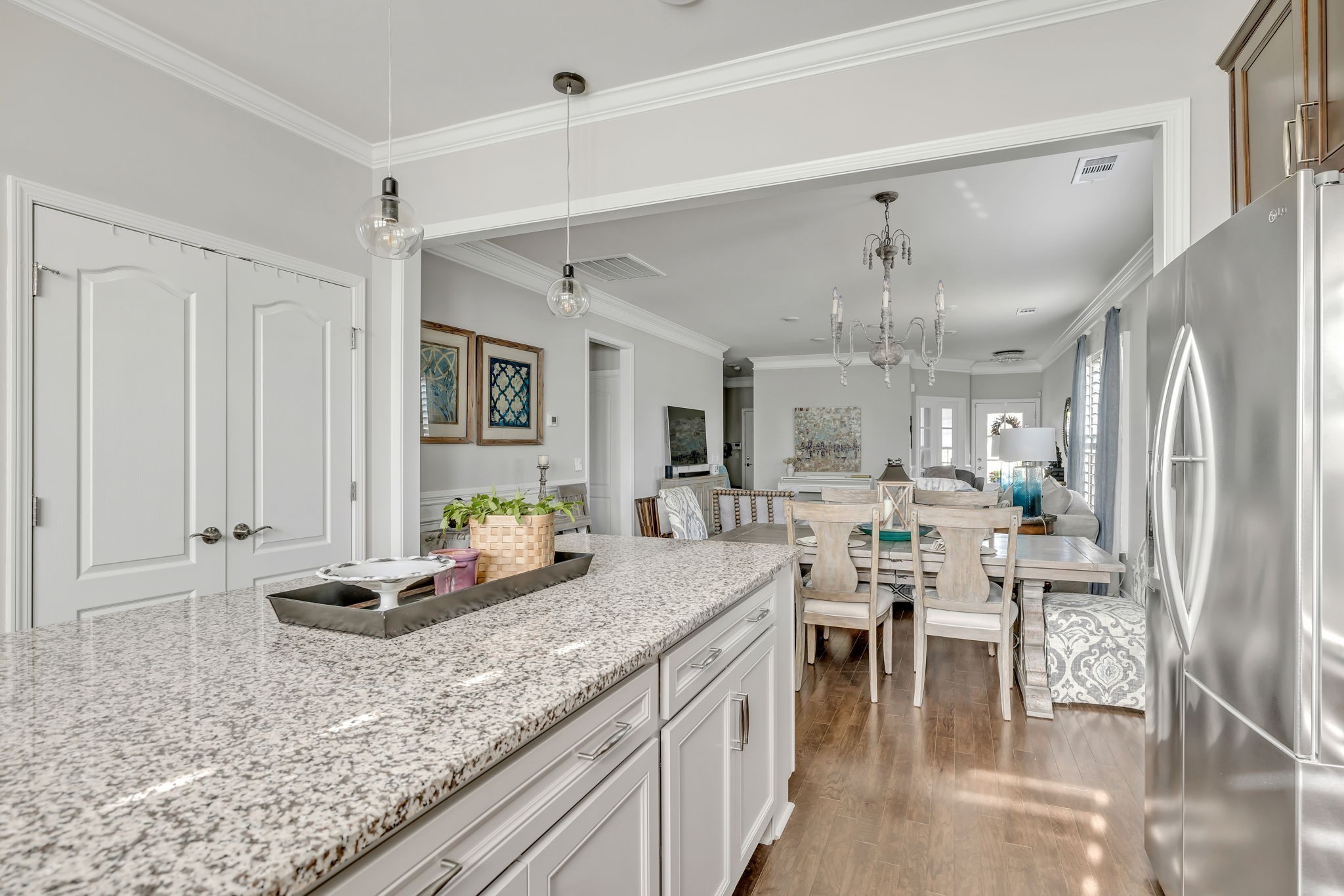 843 Clay Place Spring Hill, TN 37174 - Photo 33 of 56 a large kitchen with a counter space and stainless steel appliances