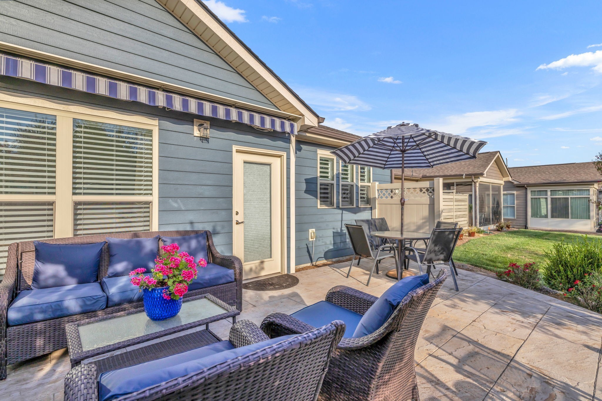843 Clay Place Spring Hill, TN 37174 - Photo 38 of 56 a view of a patio with couches and potted plants