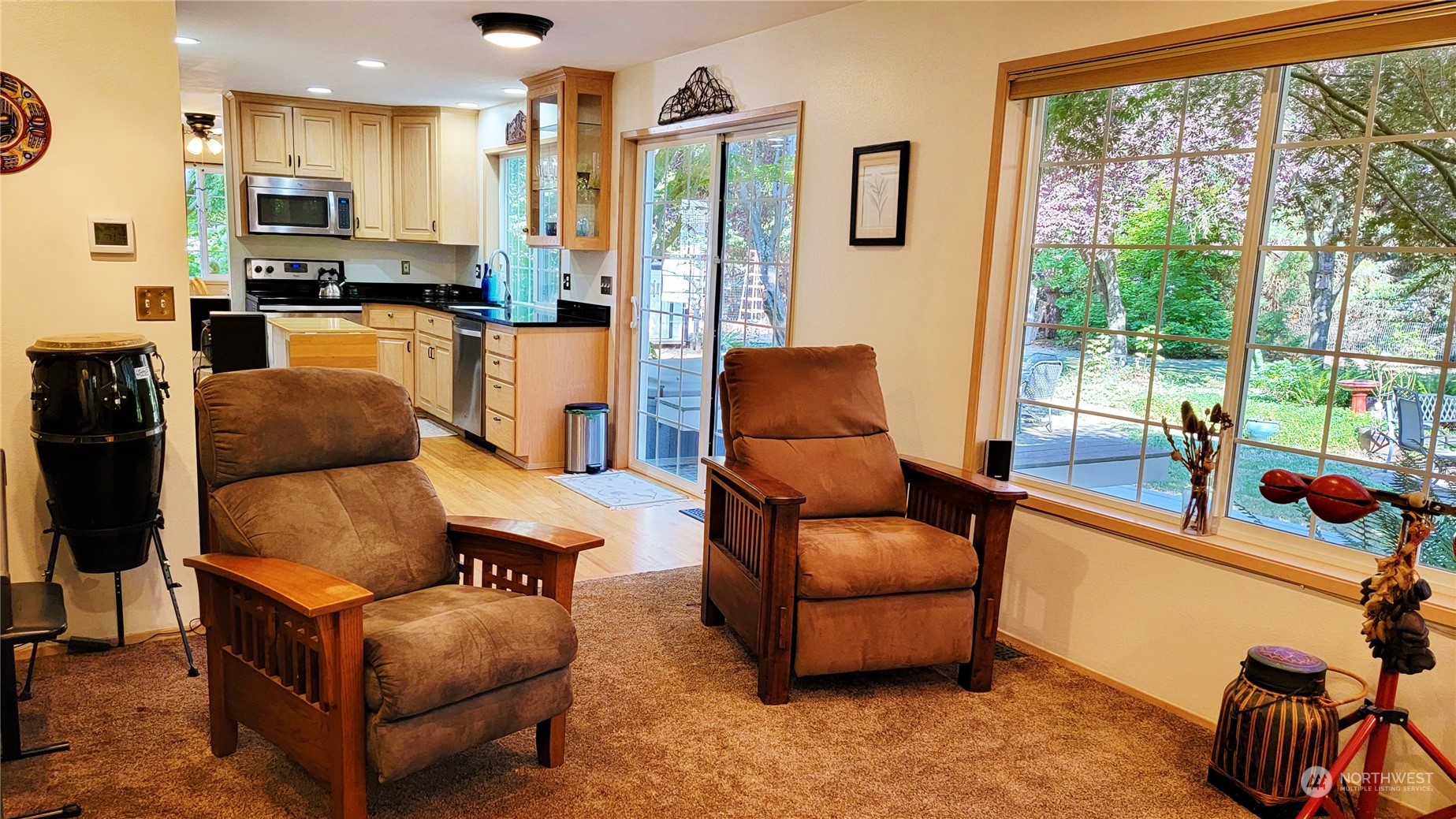 82 Stone Road Sequim, WA 98382 - Photo 8 of 40 a living room with furniture and a large window