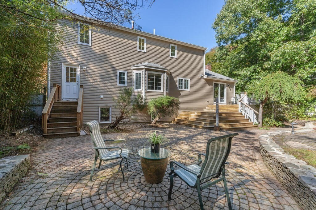17 Azalea Road Sharon, MA 02067 - Photo 28 of 35 a view of a house with backyard and sitting area