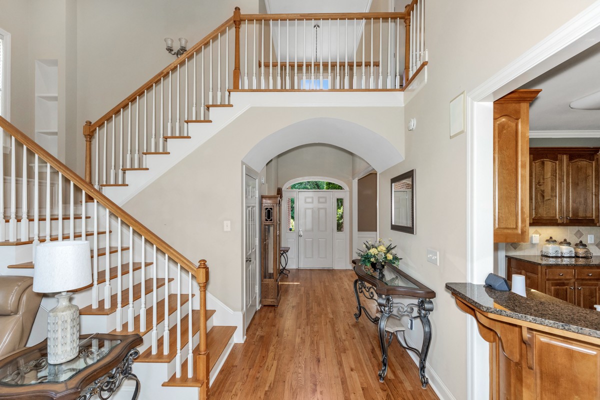 11035 Mathis Mountain Road Southeast Huntsville, AL 35803 - Photo 12 of 40 a view of entryway and hall with wooden floor