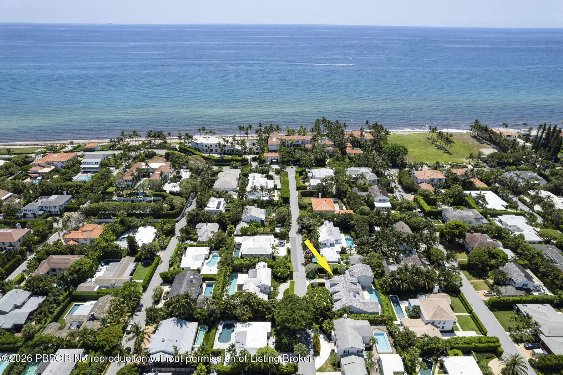 222 Monterey Road Palm Beach, FL 33480 - Photo 48 of 56 Aerial facing east of home