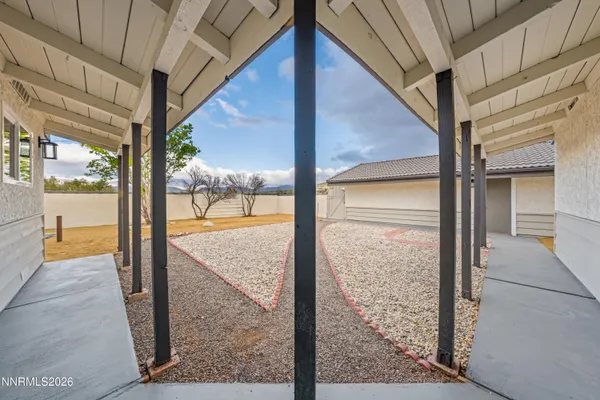 a view of a porch