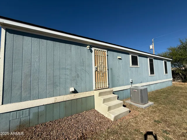 a front view of a house