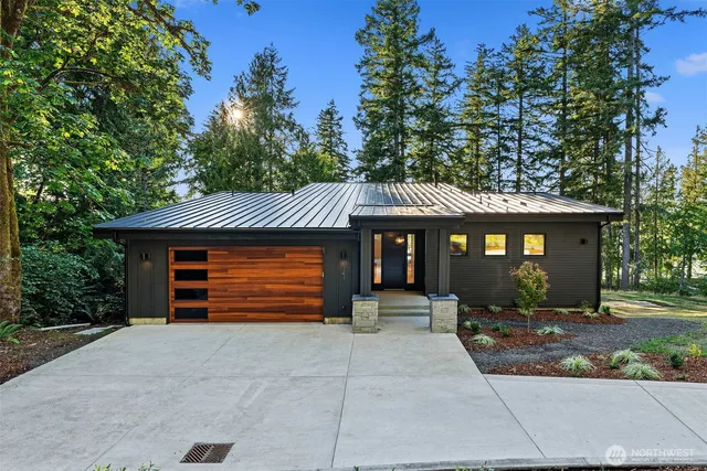 a front view of a house